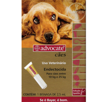 Advocate Cães - 10 a 25kg 2,5ml